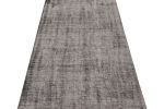 Vintage Turkish Runner in Black & White Distressed Pattern | Area Rug in Rugs by Rug and Kilim