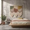 Modern Thread Wrapped Tapestry | Macrame Wall Hanging in Wall Hangings by Sarmal Design. Item made of cotton compatible with scandinavian style