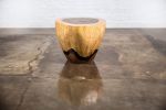 Carved Live Edge Solid Wood Trunk Table ƒ31 by Costantini | Side Table in Tables by Costantini Design. Item composed of wood in contemporary or country & farmhouse style