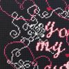 hand-embroidered needlepoint CUTIE-PATOOTIE pillow, OOAK | Pillows by Mommani Threads. Item made of wool works with contemporary style