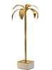 Handmade Hollywood Regency Brass Palm Tree Sculpture | Sculptures by Jover + Valls. Item made of wood with brass works with art deco style