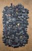 Presque Vu Triptych | Collage in Paintings by Glen Gauthier | Madron Gallery in Chicago. Item made of canvas with paper works with mid century modern & contemporary style