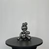 Small Stainless Steel Bear 'Lunes' | Sculptures by IRENA TONE. Item composed of steel compatible with minimalism and art deco style