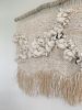 Statement Woven Wall Hanging "In Loving Memory" | Wall Sculpture in Wall Hangings by Rebecca Whitaker Art. Item made of wood with cotton works with boho & japandi style
