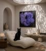 Wabi Bloom - Lillà - Wall resin Artwork | Wall Sculpture in Wall Hangings by Urban Plaster Bloom. Item made of cement works with minimalism & contemporary style