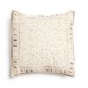 Maze Brown Hand Embroidered Pillow | Pillows by Studio Variously. Item made of cotton