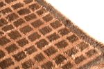 Hand Knotted Vintage Tulu Rug Beige Brown Shag Pile | Area Rug in Rugs by Rug and Kilim