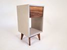 Classic Straight | Nightstand in Storage by Curly Woods. Item composed of oak wood and concrete in modern style
