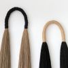 Jute Arch with Black Fringe | Wall Sculpture in Wall Hangings by YASHI DESIGNS | La Sierra Autos in Dallas. Item composed of cotton in minimalism or contemporary style