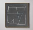 "Alchemy No. 6 - Black + Blue" I Modern Minimalist Paintings | Oil And Acrylic Painting in Paintings by ART + ALCHEMY By Nicolette Atelier. Item composed of wood & canvas compatible with minimalism and contemporary style