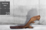 Reclining red | Sculptures by Andrew Chaplin. Item composed of wood