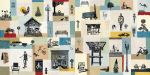 Photo & Paper Collage for Apartment Complex | Mixed Media by Beth Kerschen | Modera Buckman in Portland. Item composed of paper