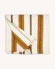 Stripe Pantelhó Handwoven Throw (YELLOW) | Linens & Bedding by Routes Interiors. Item made of cotton works with boho & eclectic & maximalism style