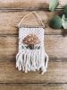 Mini Woven Wall Hanging Decor - Mushroom Embroidery | Macrame Wall Hanging in Wall Hangings by Hippie & Fringe. Item composed of fiber compatible with boho style