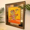 Lord Hanuman Hindu God Handmade Embroidered Unique Artwork o | Embroidery in Wall Hangings by MagicSimSim
