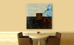 Space of Mind | Mixed Media by Adam Shaw Studio. Item composed of canvas and steel