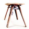 48" TWO SEATER - RECYCLED SKATEBOARD BENCH | Coffee Table in Tables by Skate or Design. Item composed of wood
