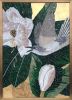 Birds trio mosaic wall art | Art & Wall Decor by Julia Gorbunova. Item made of glass works with contemporary & art deco style