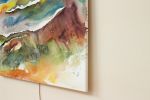 Autumnal No. 31 : Original Watercolor Painting on Canvas | Paintings by Elizabeth Becker. Item made of canvas compatible with minimalism and contemporary style