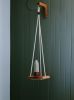 La Volante - Hanging Tray | Plant Hanger in Plants & Landscape by Le Tenon et la Mortaise. Item composed of oak wood & cotton compatible with boho and minimalism style