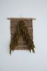 Woven wall hanging in green and brown | Tapestry in Wall Hangings by Rebecca Whitaker Art. Item composed of wool & fiber compatible with boho and minimalism style