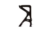 Amorph Chimera Bar stool Solid Wood with Ebony Finish | Chairs by Amorph. Item made of walnut with leather