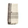 Seytu Classic Black & White Soft Artisanal Stripes Handloom | Throw in Linens & Bedding by Studio Variously