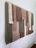 Earth's Mosaic | Wall Hangings by Kat | Home Studio. Item made of oak wood with wool works with boho & mid century modern style