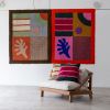 Patch Neutra Tapestry | Wall Hangings by Luiza Caldari. Item works with contemporary style