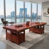 Bespoke Live Edge Ming Single Slab Executive Desk & Table VI | Communal Table in Tables by Dynasty Artisan. Item composed of wood in minimalism or contemporary style