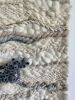 ocean wall hanging gray-blue fiber art textile "Feel it all" | Macrame Wall Hanging in Wall Hangings by Rebecca Whitaker Art. Item composed of wood & fabric