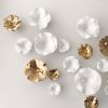 White Gold Flora Porcelain Wall Sculpture , Ceramic Art | Wall Hangings by Maap Studio. Item composed of ceramic compatible with minimalism and contemporary style