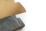 Missisquoi Side Tables | Tables by Simon Johns | Simon Johns Inc. in Bolton-Est. Item composed of steel and stone
