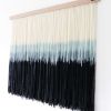 Textured Blue Artwork | Mixed Media by CER Dye Design. Item composed of wool in boho or coastal style