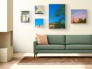Frog Town Palm | Oil And Acrylic Painting in Paintings by Lindsey Warren. Item composed of canvas