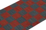 Vintage Persian Kilim Runner in Red & Blue Checkerboard | Area Rug in Rugs by Rug and Kilim
