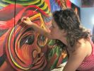 Bali Tides | Oil And Acrylic Painting in Paintings by Rachel Kaiser Art. Item made of synthetic