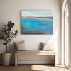 Silver Sands | Oil And Acrylic Painting in Paintings by Victoria Primicias. Item made of wood with canvas works with minimalism & contemporary style