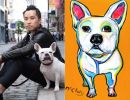 Woof | Oil And Acrylic Painting in Paintings by Lulu Bella Art | Colorado Tower in Austin. Item made of canvas & synthetic