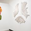 Ghostly Bloom | Wall Sculpture in Wall Hangings by Sienna Martz | Soapbox Arts in Burlington. Item composed of fabric compatible with boho and minimalism style
