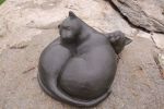 Sleeping Cats | Public Sculptures by Jim Sardonis. Item composed of bronze