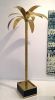 Handmade Hollywood Regency Brass Palm Tree Sculpture | Sculptures by Jover + Valls. Item made of wood with brass works with art deco style