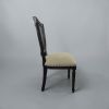 Retro Carved-Leg Cane Back Dining Chair | Chairs by Kleinhaus Furniture. Item composed of wood & fabric compatible with country & farmhouse and eclectic & maximalism style