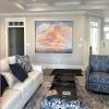 Beautiful Sunset Ocean Cloudscape Painting | Oil And Acrylic Painting in Paintings by Dorothy Fagan Fine Arts. Item composed of canvas compatible with contemporary and coastal style