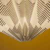 Lamp N°135 Scalpes print | Pendants by Laboratoire Textile. Item made of fabric works with minimalism & contemporary style