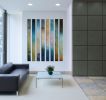 Pillars of colors | Oil And Acrylic Painting in Paintings by Andrada Anghel. Item made of canvas compatible with minimalism and contemporary style