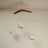 Claylight Boomerang Three | Chandeliers by lightexture | Flight Wine Bar in Washington. Item made of ceramic compatible with modern style