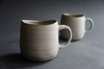Stone - "STABILITY" squat mug with handle | Drinkware by Laima Ceramics. Item made of stoneware works with rustic style