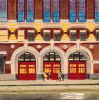 Firehouse - Vibrant Giclée Print | Prints in Paintings by Michelle Keib Art. Item composed of paper