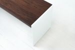 Minimalist Bench | Benches & Ottomans by Wake the Tree Furniture Co. Item made of wood with aluminum works with minimalism & mid century modern style